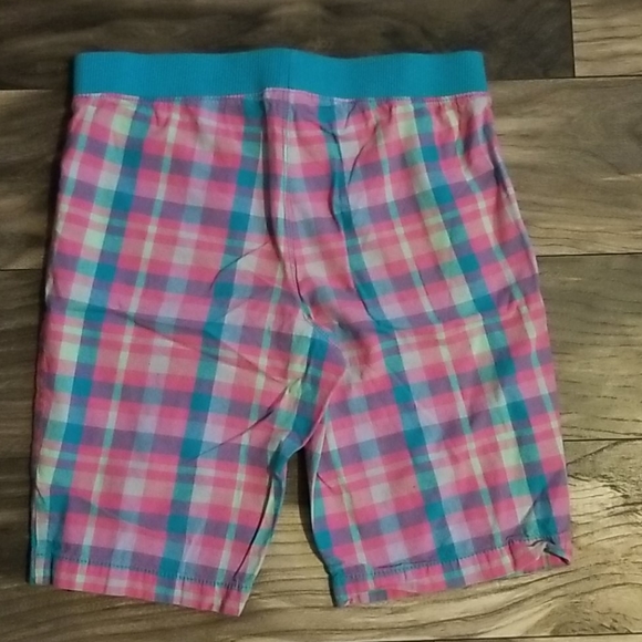 Pink & Blue Patterned Shorts - Picture 2 of 2